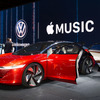 ジュネーブモーターショー2018。車はコンセプトカーのI.D. Vizzion。　(c) Getty Images
