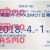 無記名式『PASMO』を対象にした「東京メトロPASMO1日乗車券」。