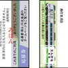 記念入場券のデザイン。表面（左）は発売駅ごとにゆかりの特急をデザイン。裏面（右）はヘッドマークをデザイン。