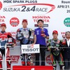 鈴鹿2＆4レースではTeam HRC高橋巧とヤマハファクトリー中須賀克行が激戦を繰り広げた