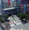写真奥、渋谷駅～渋谷マークシティ連絡通路も、やや遠いがビュースポット。
