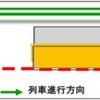 5月から9月まで行なわれる、方南町駅ホーム延伸工事の第1ステップ。列車は1番線ホーム側のみに発着する。