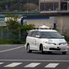 障害物がない場所ではスムーズな自動運転走行が行われていた