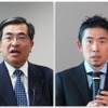 ソフトバンク 代表取締役 副社長執行役員 兼 COOの今井康之氏（左）と、テクノロジーユニット 技術戦略統括 先端技術開発本部 本部長の湧川隆次氏（右）