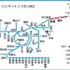 一体化された後の『ICOCA』利用可能エリア。東は富山県、西は山口県までの長大なエリアをカバーする。