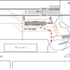 当日の訓練箇所。横須賀駅4番線に車両を止め、道路側の場所へ避難する。なお、訓練終了後、希望者には防災に関する講演会が開催される。