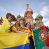 キックオフを待つファン（6月14日、ロシア、モスクワ市内）　(c) Getty Images