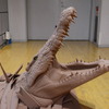 トヨタ紡織モデラーの習作。熱川バナナワニ園で実際のワニを観察し、その骨格や皮膚の質感を研究したという