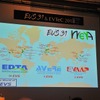 世界各地域における電動車両分野の組織として北米のEDTA（Electric Drive Transportation Association）、欧州のAVERE（The European Association for Electromobility）、アジアのEVAAP（Electric Vehicle Association of Asia Pacific）を紹介するチャン教授。