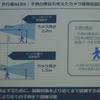 エルフのAEBSはステレオカメラ。ローポジションで歩行者にも対応