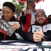 #8 トヨタの中嶋一貴とアロンソ。