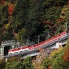2019年3月9日の始発から全線での運行を再開する大井川鐵道井川線の列車。