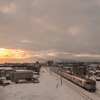 札沼線の普通列車6両編成。写真は新琴似～太平間の下り線を走行する電車。