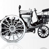 1890年に誕生したプジョーの第一号車。蒸気を動力とする三輪車だった。