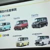 ダイハツ滋賀工場が生産する軽自動車（タント、ムーヴキャンバスなど）