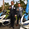 ホンダモーターサイクルジャパン代表取締役社長 加藤千明氏（写真左）と本田技研工業株式会社二輪事業本部事業企画部部長 三原大樹氏