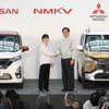 日産自動車、三菱自動車、NMKVが新型軽自動車のオフライン式（3月14日）