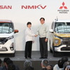 日産自動車、三菱自動車、NMKVが新型軽自動車のオフライン式（3月14日）