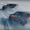 メルセデスAMGの Aクラス 新型の開発車両による雪上ドリフト