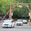 笠間稲荷神社　車の茅の輪くぐり