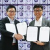 Tunas Ridean社のRico Adisurja Setiawan社長（左）とGMSの中島徳至代表（右）