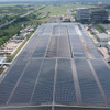 ヨコハマタイヤフィリピンの生産工場の屋根に設置した太陽光発電システム