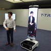 遠隔地間コミュニケーションサポートロボットのT-TR1