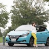 日産「リーフe＋」と吉田由美さん