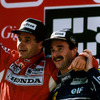 1992年ポルトガルGPのベルガー（向かって左）とマンセル