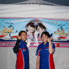 鈴鹿4耐に女性ライダーペアとして参戦したGOSHI Racingの小椋華恋さん（左）と片山千彩都さん（右）