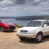 2003年型RX300（白）と2020年型RX350