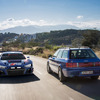 「アウディRS 2 Avant」（右）と#25 Audi R8 LMS。