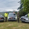 三菱 アウトランダー PHEV の英エッピングフォレストの保護パトロールカー