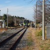 千葉県内のJR線では唯一、運行見合せが続いている久留里線。写真は上総亀山駅。