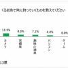 くるま旅で常に持っていくもの