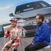 ロイヒター選手と、VWモータースポーツのスミーツ氏。