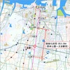 伏石駅の位置（新駅1と記されている箇所）。新駅を契機に栗林公園～太田間約3.3kmが複線化される計画。