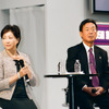【東京モーターサイクルショー08】小池百合子元防衛相、ライダーの前に立つ
