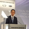 決算を発表する日産のマー常務執行役員