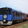男鹿線を走るEV-E801系。2020年春以降、同線内の列車がこの車両に統一される。