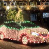 日産 リーフ の全身イルミネーションのクリスマス仕様