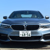 BMW 523d M Sportのフェイス。見た目からして低重心である。