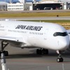 沖縄･那覇空港に到着したJALのA350-900