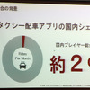 日本交通HDとDeNAのタクシー配車アプリなど事業統合発表会（都内 2月4日）