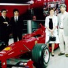 （右から）吉田秀樹氏、アネット夫人、アウトガレリアルーチェの平松正光ディレクター、平松潤一郎社長（2014年の二人展にて）