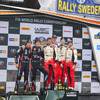 WRC第2戦スウェーデンのポディウム。
