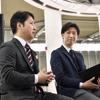 マネーの達人 北山秀輝 編集長（左）とレスポンス宮崎壮人 編集長