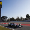 F1のバルセロナ合同テストがスタート。初回初日はメルセデス勢が1-2（写真は2番手タイムの#77 ボッタス）。