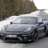 ポルシェ ケイマンGT4 RS 開発車両（スクープ写真）