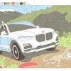 BMW X5 新型のぬり絵